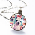 thumbnail image 6 of Alpaca Necklace Personalized Custom Photo Round Pendant Adjustable Stainless Steel Necklaces with Gift Box for Men Women Mothers Valentine's Jewelry Gift, 6 of 6