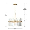 thumbnail image 5 of The Lighting Shop 5-Light Crystal Glossy Bronze Chandelier, 5 of 5