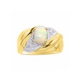 thumbnail image 1 of RYLOS Bagues pour Femmes Bague en Argent Plaquée Or 14K Pierre Précieuse Ovale 8X6MM et Diamants Design Classique Opale Bijoux Africains pour Femmes Taille 5, 1 of 7