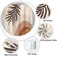 thumbnail image 5 of Abstract Mid Century Boho Bathroom Shower Curtain Eucalyptus Leaves Gold Lines Mountains Shower Curtain with Hooks Waterproof Fabric Polyester Shower Curtain for Home Decor, 72x84 Inch, 5 of 6