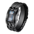 thumbnail image 2 of Curioso Reloj Electrónico Binario Con Luz Led Elegante Negro, 2 of 5