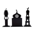 thumbnail image 1 of 3x Decoraciones acrílicas Ramadán Ornamento de escritorio plano Decoración decorativa Obra de arte 2D Eid Mubarak Decoración para mesa de comedor 15.2x5cm 13.5x10cm, 1 of 8