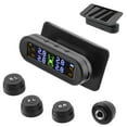thumbnail image 1 of Tire Pressure Monitoring System TSV  Solar USB Power TPMS Tire Pressure Monitor System LCD+4 External Car Sensor Wireless  for Most Vehicles, 1 of 6