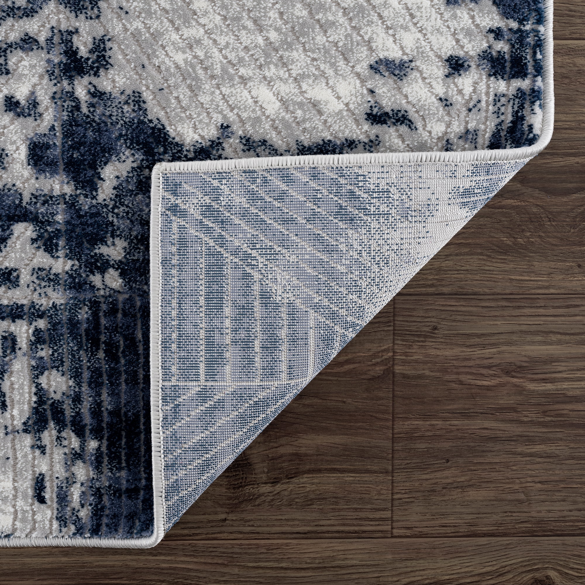 United Weavers Amir Elandra Modern Abstract Runner Rug, Blue, 2'7" x 7'2"