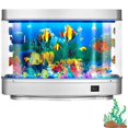 thumbnail image 1 of KEINXS 2024 New Upgrade Fish Lamp Decor Fake Fish Tank Mini Aquarium Artificial Fish Tank With Moving Fish Sensory Lamp, 1 of 7