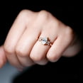 thumbnail image 4 of Rosec Jewels Marquise Moissanite Engagement Ring for Women (1 Ct, 5x10 mm, D-VS1 Grade), 14K Rose Gold, US 4.50, 4 of 8