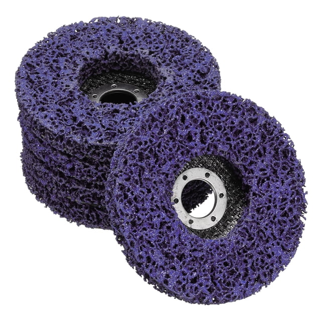 Uxcell 5 Pcs Roues Dénudées 5"x7/8 Pouces pour Moulin d'Angle Violet