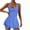 Blue, variant on JINMGG Shorts for Women $5 Womens Workout Romper Outfits Sleeveless Running Onesie Open Back Exercise Waisted Yoga Jumpsuits Blue L