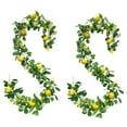 thumbnail image 4 of WNFJR 200cm Artificial Lemon Greenery Garland - Faux Rattan Decor with 3D Yellow Lemons, No Maintenance, for Weddings & Home Decor, Indoor/Outdoor Use, 4 of 4