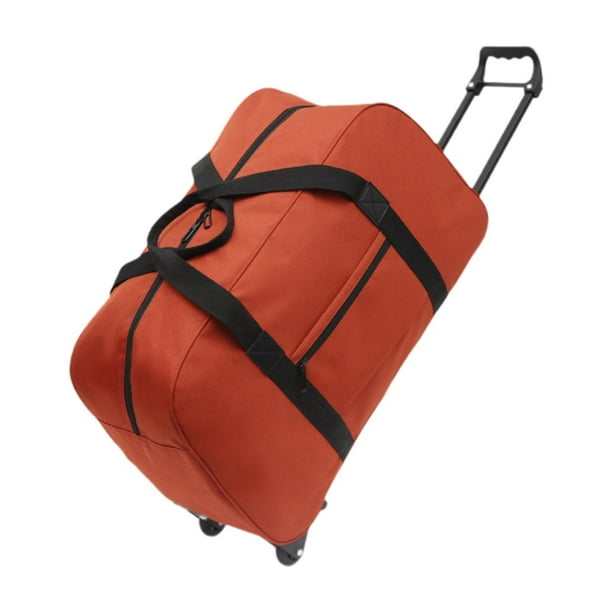 Bolsa de viaje con ruedas para adultos, ideal para viajes de negocios, picnics y otros placeres. naranja