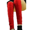 thumbnail image 1 of Opperiaya Female Leg Warmers, Adults Solid Color Jacquard Knitted Stocking Leg Sleeve for Autumn Winter, 1 of 2