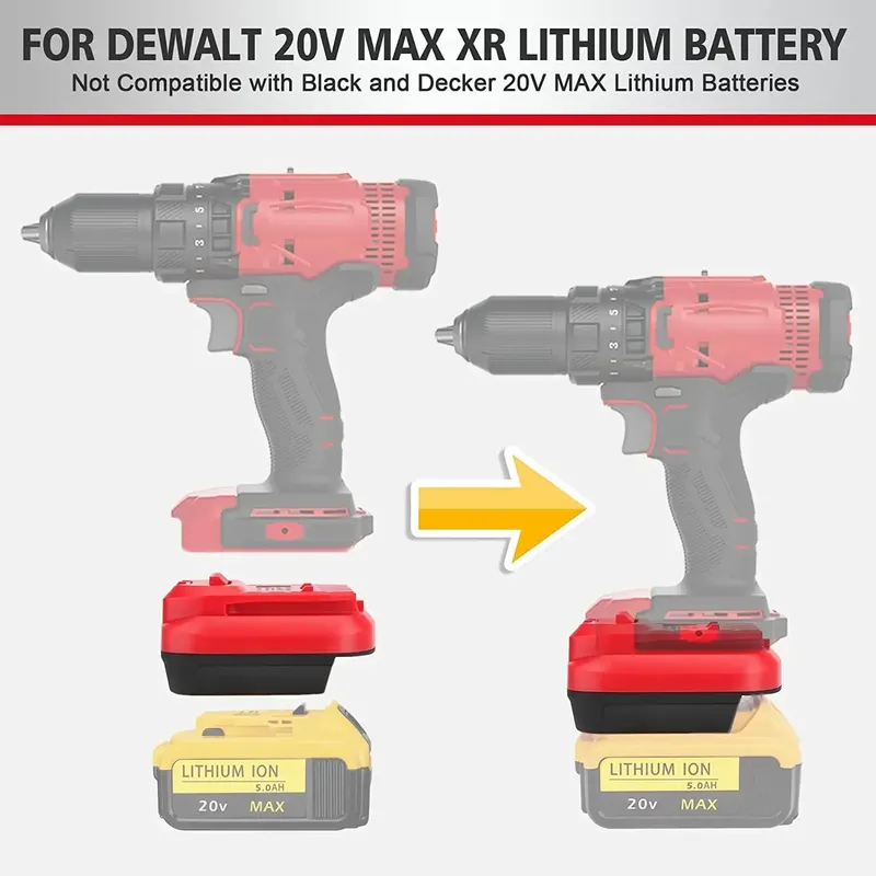 Battery Adapter for Crafts*man 20V Tools for De*Walt 20V and for Mil*wau*kee 18V Li-on Battery Convert to for Crafts*man Power Tool