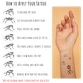 thumbnail image 3 of Wrapables Tiny Small Temporary Finger and Hand Tattoos for Women, 10 Sheets, Astrology Nature, 3 of 7