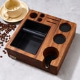 thumbnail image 3 of Tamping Station,Box And Stand Wooden Station Bar Knock Box With Coffee And Station 1 Espresso Countertop In 1 Coffee Station Wooden Coffee 3 Station Espresso Coffee -pressure Pad Stand Tool, 3 of 7