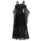thumbnail image 3 of Disfraz de Halloween gótico para mujer, vestidos de corte A con mangas de mariposa, 3 of 6