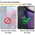 thumbnail image 3 of for Motorola G Stylus 5G 2023 Case with Tempered Glass Screen Protector,Heavy-Duty Tough Rugged Phone Case Cover with Ring Holder Kickstand for Moto G Stylus 5G 2023 (6.6", 2023) [Red/Black], 3 of 14