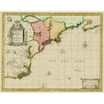 thumbnail image 3 of Valk 18x15 Black Modern Framed Museum Art Print Titled - New England to Virginia, Nova Belgica - Valk 1636, 3 of 5