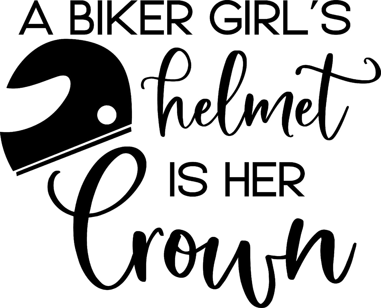 A Biker Girls Helmet Is Her Crown Motorcycle Funny Wall Decals for Walls Peel and Stick wall art murals Black Large 36 Inch A Biker Girls Helmet Is Her Crown Motorcycle Funny Wall Decals for Walls Peel and Stick wall art murals Black Large 36 Inch