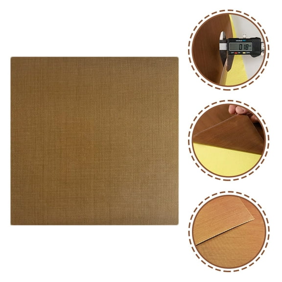 BESTOYARD 10pcs Heat Insulation Sticker Light Brown for Hair Tools and Women