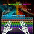 thumbnail image 4 of Wired Gaming Keyboard Rainbow Backlit Mechanical Keyboard Type-C 84 Keys Full Keys Anti-ghosting for PC Gamers Work Office Blue Switch & Red switch, 4 of 10