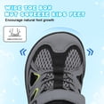 thumbnail image 6 of Barerun Toddler Sandals for Girls Boys Quicky Dry Non Slip,Wide,Breathable,Closed Toe DarkGrey,8 Toddler, 6 of 9