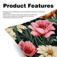 thumbnail image 2 of Fragmented Flowers Luxurious Velvet Decorative Throw Pillow Covers - Set of 2, Unique Patterns, 16x16, 18x18, 20x20 Inches for Home Decor & Gifts, 2 of 6
