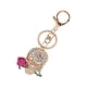 thumbnail image 5 of Llavero De Calavera, Anillos De Llave De Calavera De Flores Gancho, Diamantes De Imitación Checa, Día De La Madre, Colgante De Bolsas, Con Anillos De Llave, Colgante De Autos, 5 of 7