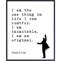 Hamilton Musical Quote Poster – Inspirational Wall Art for Broadway Fans, Theater Decor for Home or Office, Gift for Musical Lovers