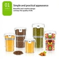 thumbnail image 3 of ziyahi Vacuum Food Storage Container Press Washable Home Bar Hotel Bakery Restaurant Kitchen Sugar Salt Flour Organizer Jar, 3 of 6