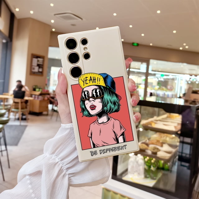 Protección de moda: Funda de teléfono plateada de doble capa esmerilada con ilustración de moda para iPhone 15 Pro Max 14 13 12 Pro 11