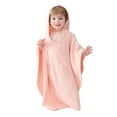 thumbnail image 1 of xiaxaixu Toddler Boy Girl Cloak Bathrobe Solid Color Bat Sleeve Hooded Towel Loose Breathable Robe, 1 of 6