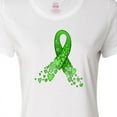 thumbnail image 4 of Inktastic Mental Health Awareness Ribbon with Green Hearts Women's T-Shirt, 4 of 5