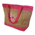 thumbnail image 3 of 20 inch Flamingo Applique Large Tote Bag Pink, 3 of 4