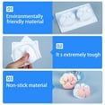2Cavity Cats Paws Silicone Mold Crystal Epoxy Plaster Aromatherapy