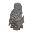 thumbnail image 2 of Hi-Line Gift Ltd Owl on Stump Statue, Grey, 2 of 4