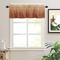 thumbnail image 2 of Maple Leaf Valances for Windows Fall Leaves Gradient Brown Background Rod Pocket Curtain Valance Window Treatment Short Curtains for Kitchen Living Room, 54"x18", 2 of 5