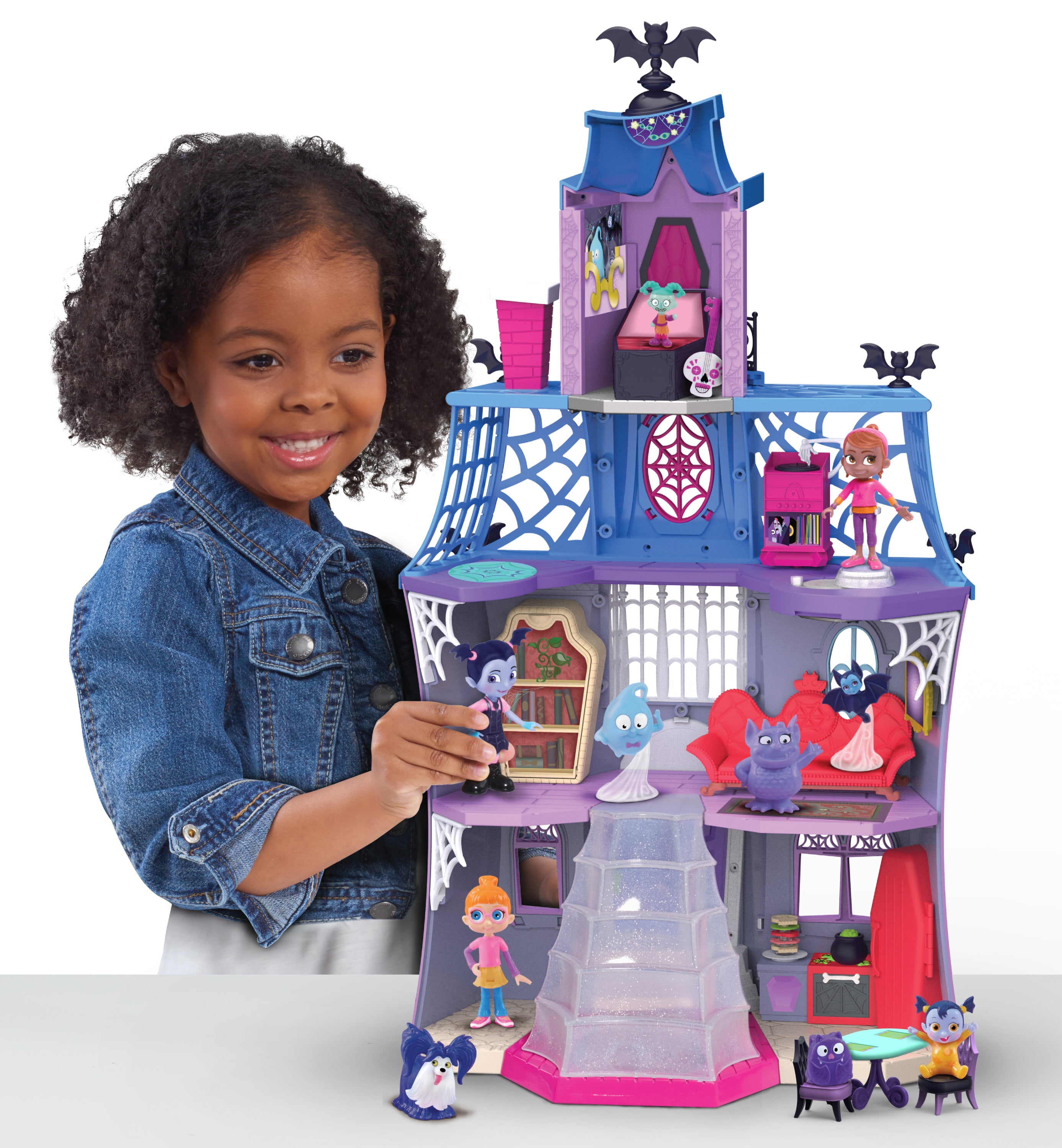 Just jouer à Vampirina Sleepover Stow N 'Go Playset Slumber Pty, Multicolor  