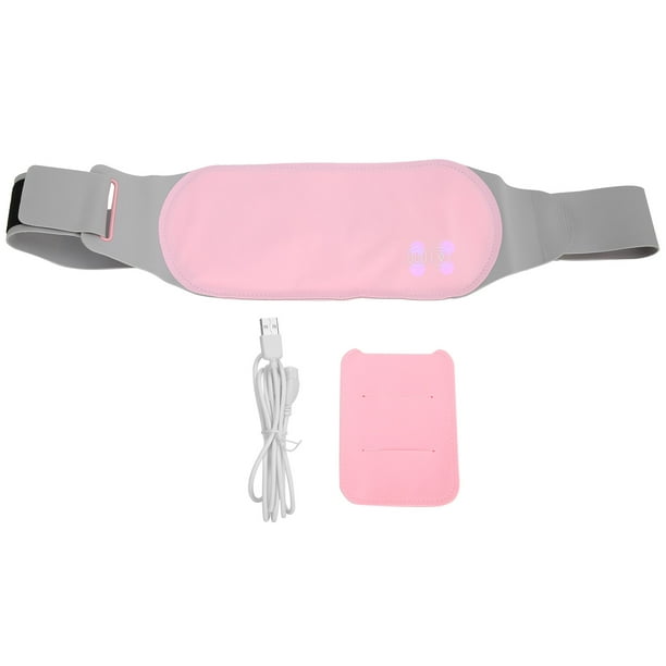 Almohadilla térmica menstrual, cinturón de cintura con calefacción eléctrica portátil para mujer, ni?a, espalda, vientre, almohadilla térmica, cinturón de útero caliente, 3 engranajes, almohadilla tér Higoodz Belleza saludable