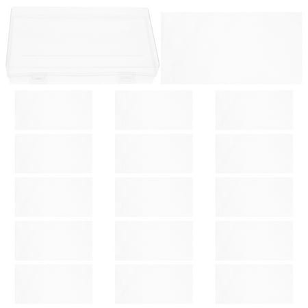 GOOHOCHY 100pcs Clear Plastic Currency Sleeves with Storage Case, Money Holders for Collectors, Paper Bill Protectors