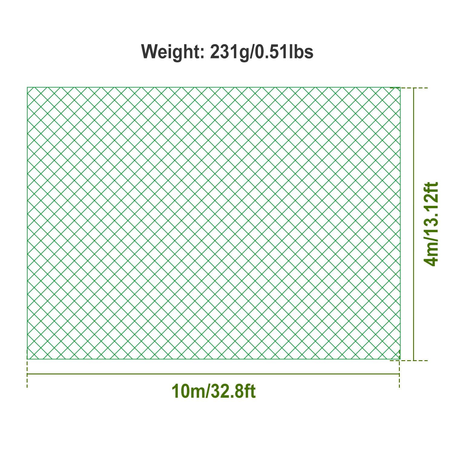 2PCS 13x33ft Garden Netting TeqHome PE Anti Bird Netting Plant Protection Covers for Plants Trees Vegetable Fruits Green