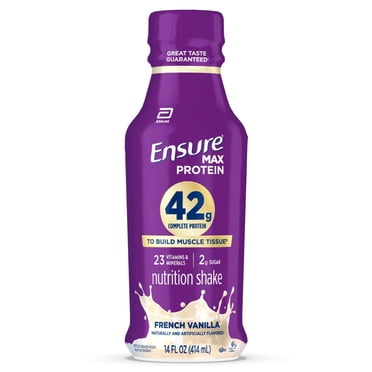 Ensure Max Protein Shake, 42g High Protein, French Vanilla, 14 fl oz