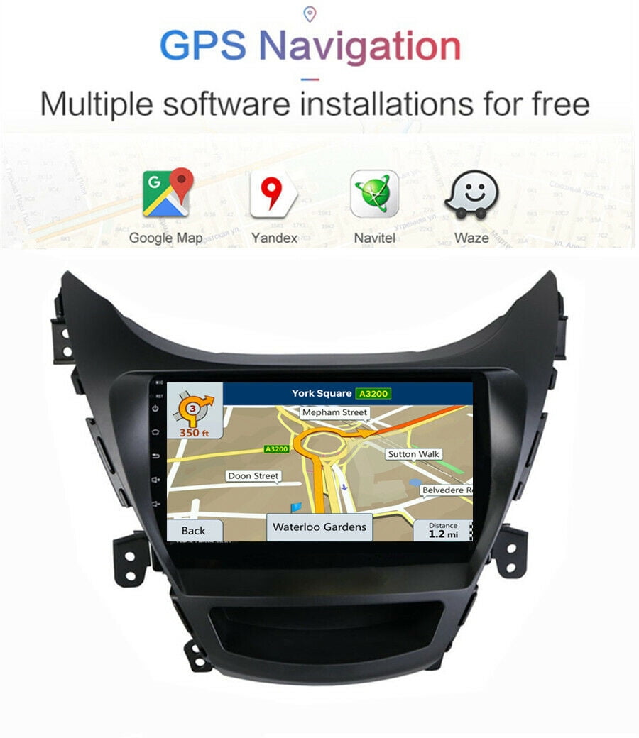 For Hyundai Elantra 2011-2013 9.7'' Car WiFi Stereo Radio GPS Navigation 2+32GB