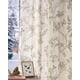 thumbnail image 2 of Cortinas de lino floral Jinchan 214x213 cm con mariposas en verde salvia, 2 of 9