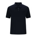 thumbnail image 4 of hotojiny Golf Shirts for Men Classic Business Slim Fit Work Shirts Short Sleeve Performance Collared Button Tops, 4 of 6