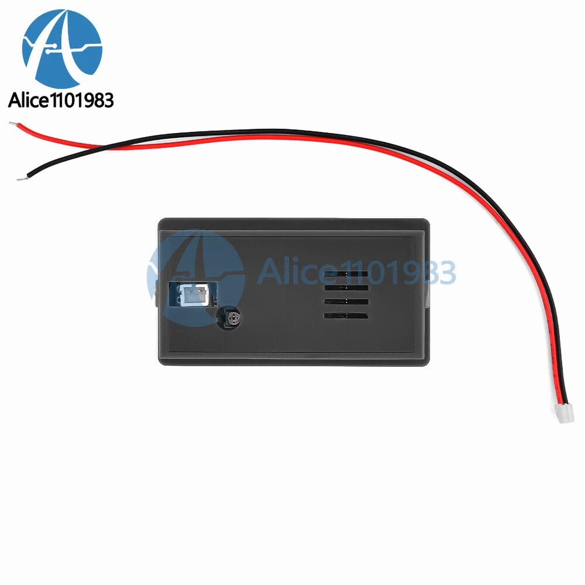 CRESTIN- 2X Digital 6133A Lcd Voltage Meter Dc8-100V Voltmeter Battery Power Dual Display