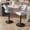 Light Gray, variant on Villeston Modern Bar Stools Set of 2, Spacious Ergonomic Double-Layer Cushion Upholstered Swivel Bar Stools with Backrest, Adjustable for Kitchen Island,Dark Gray
