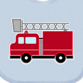 thumbnail image 4 of Inktastic Red Firefighter Fire Truck Boys or Girls Baby Bib, 4 of 4