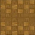thumbnail image 1 of Ahgly Company Machine Washable Indoor Square Transitional Saddle Brown Area Rugs, 4' Square, 1 of 7