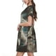 thumbnail image 2 of Balery Astronaut Polar Bear Roar Vestidos sueltos de manga corta para mujer, vestidos de verano 2025, vestidos casuales de corte A con vuelo., 2 of 6
