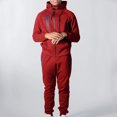 thumbnail image 2 of Hombres Casual Espesar Sudadera con capucha Deportes sólidos Al aire libre Cremallera Montañismo Sudadera Traje Pompotops oipoqjl29369, 2 of 5